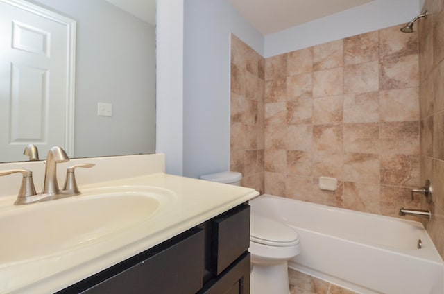6042 Wesley Manor Ct, Katy, TX 77449 - bathroom featuring vanity and washtub / shower combination