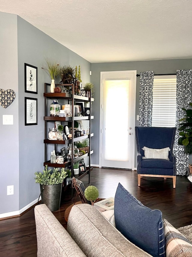 20809 Langworth Pl, Porter, TX 77365 - living room featuring wood finished floors and baseboards