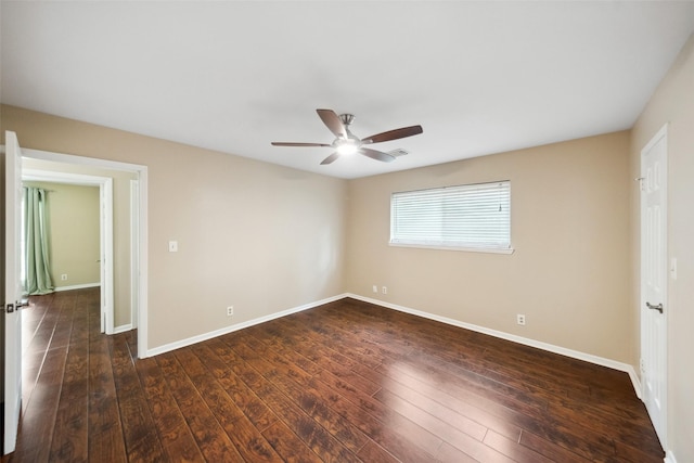 4117 Tilson Ln, Houston, TX 77080 - unfurnished room featuring ceiling fan and wood-type flooring