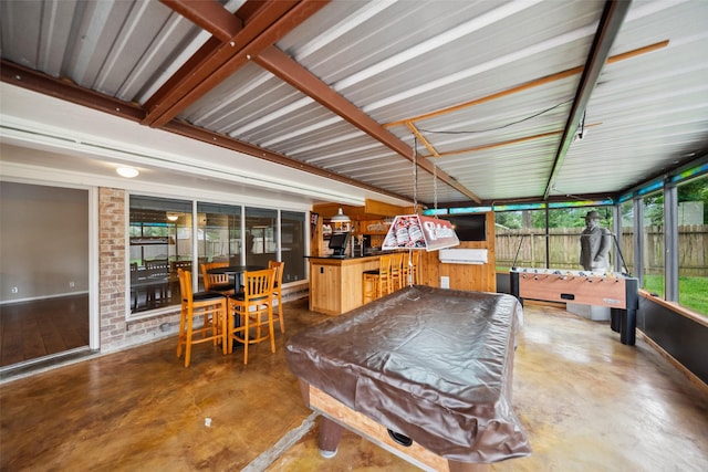 4117 Tilson Ln, Houston, TX 77080 - sunroom with billiards