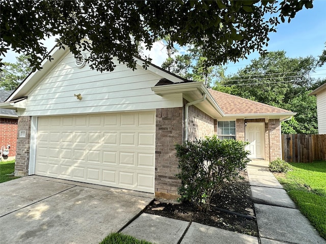 2827 Cypress Island Dr, Houston, TX 77073 - ranch-style house featuring brick siding, a garage, and roof with shingles