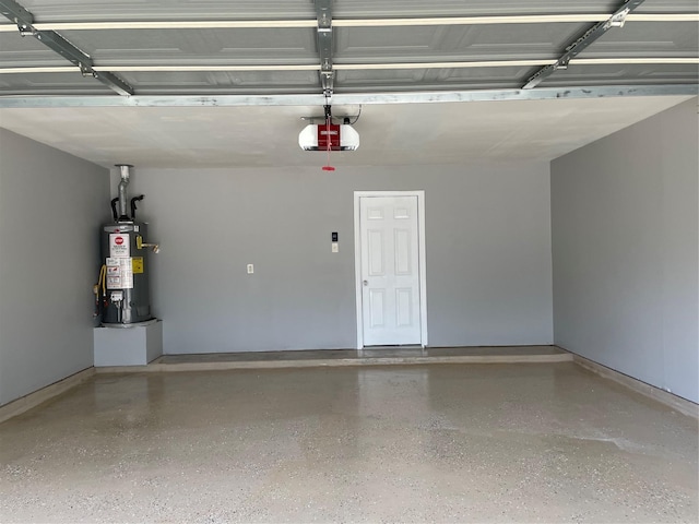2827 Cypress Island Dr, Houston, TX 77073 - garage featuring water heater and a garage door opener