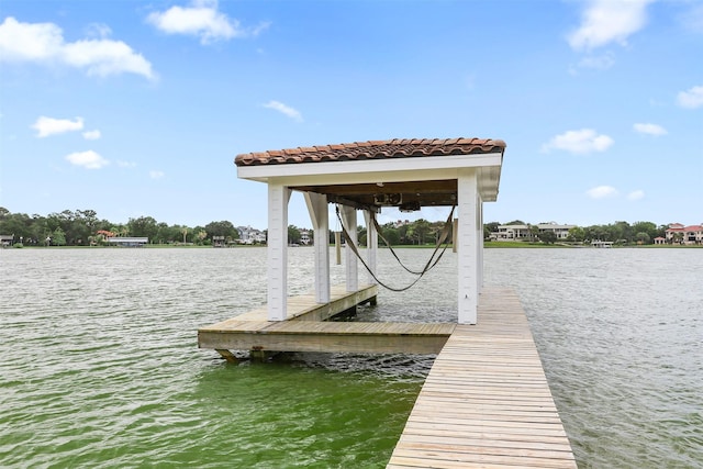 3045 S Island Dr, Seabrook, TX 77586 - dock featuring a water view and boat lift