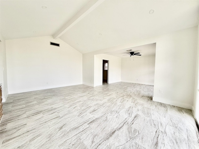 4015 Leeshire Dr, Houston, TX 77025 - unfurnished living room featuring baseboards and ceiling fan