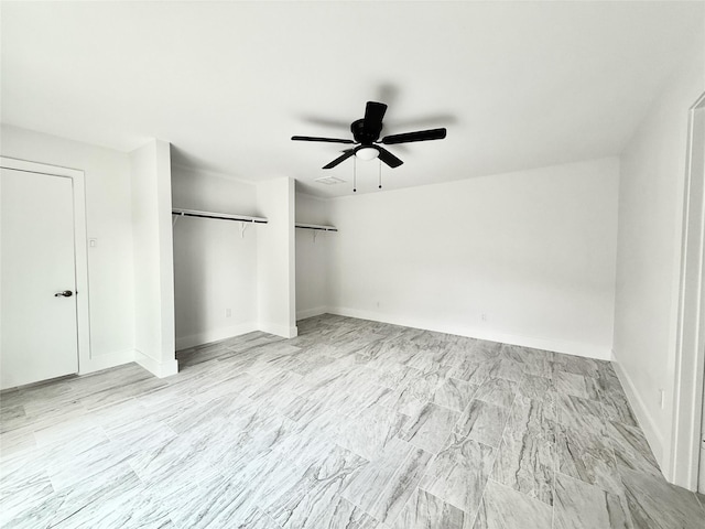 4015 Leeshire Dr, Houston, TX 77025 - unfurnished bedroom with a closet and ceiling fan