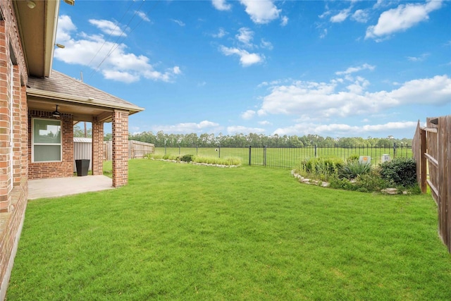 13721 Northline Lake Dr, Houston, TX 77044 - fenced backyard with a patio area and a view of countryside