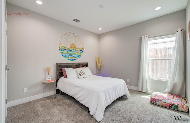 5902 Gardendale Dr Unit C, Houston, TX 77092 - bedroom with carpet flooring and recessed lighting