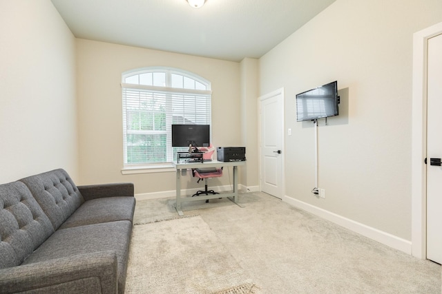 9806 Starry Night Ln, Manvel, TX 77578 - carpeted home office with baseboards