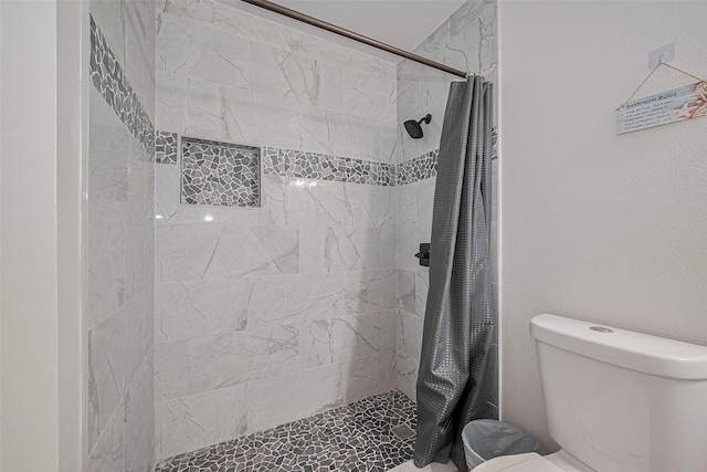 14212 Rocky Briar Ln, Rosharon, TX 77583 - bathroom with toilet and a tile shower