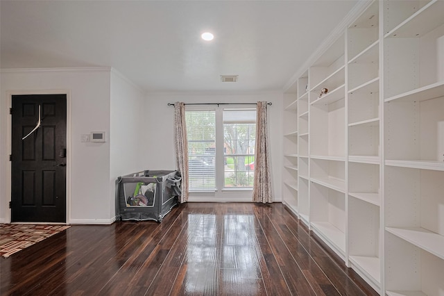 14212 Rocky Briar Ln, Rosharon, TX 77583 - empty room with wood-type flooring and crown molding