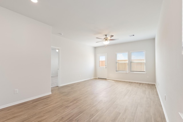 5827 Fresh View Ct, Katy, TX 77493 - unfurnished room with a ceiling fan and light wood finished floors