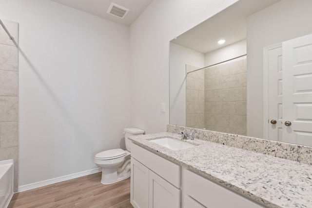 5827 Fresh View Ct, Katy, TX 77493 - full bathroom with wood finished floors and vanity