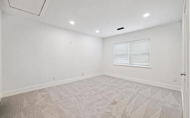 3818 Childress St, Houston, TX 77005 - unfurnished room with recessed lighting and light carpet