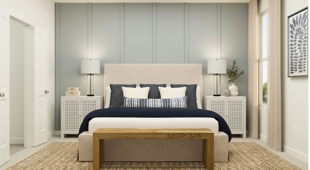1203 Garrett Sudhendrio Dr, Crosby, TX 77532 - bedroom featuring light carpet and a decorative wall