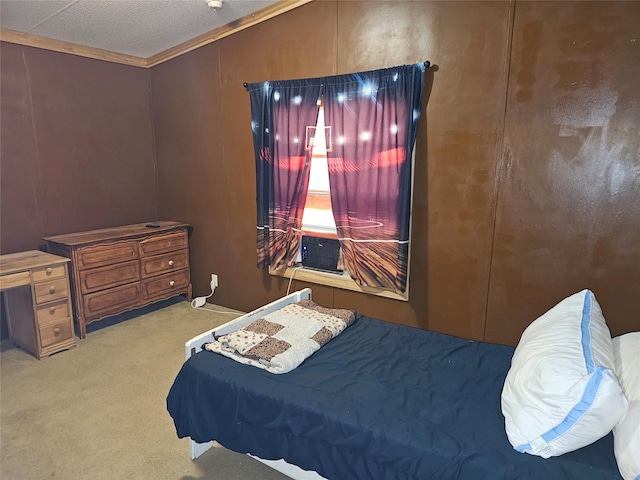 11670 Vistawood St, Willis, TX 77318 - carpeted bedroom with cooling unit and ornamental molding