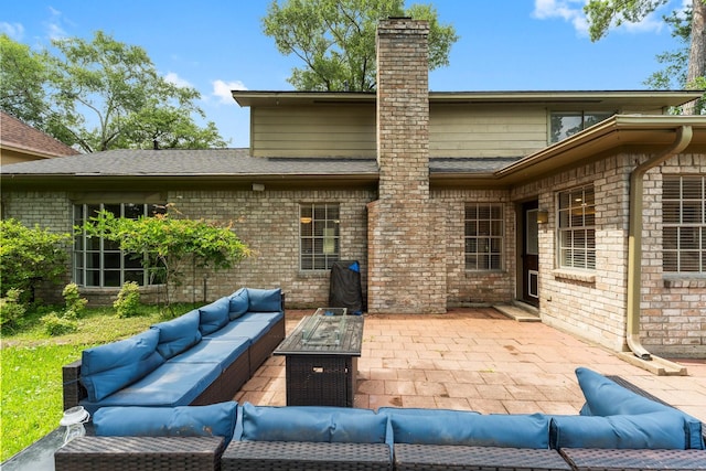 27277 Wells Ln, Conroe, TX 77385 - view of patio / terrace with an outdoor hangout area