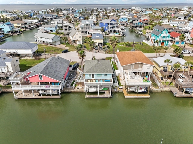 22123 Yoakum Dr, Galveston, TX 77554 - aerial view of residential area with a large body of water