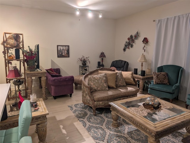 1901 Post Oak Blvd Unit 3101, Houston, TX 77056 - living area with light wood-type flooring and track lighting