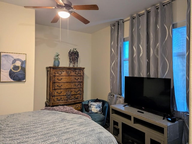 1901 Post Oak Blvd Unit 3101, Houston, TX 77056 - bedroom featuring a ceiling fan