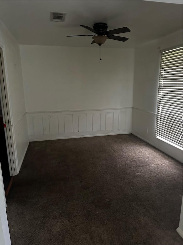 6646 Bayou View Dr, Houston, TX 77091 - spare room featuring carpet flooring and ceiling fan