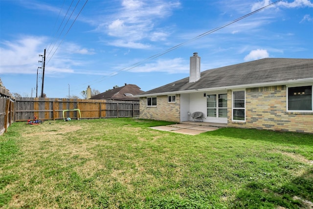 16806 Carbridge Dr, Houston, TX 77084 - fenced backyard featuring a patio