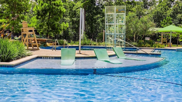 131 Evening Tide Ct, Conroe, TX 77318 - community pool featuring view of scattered trees
