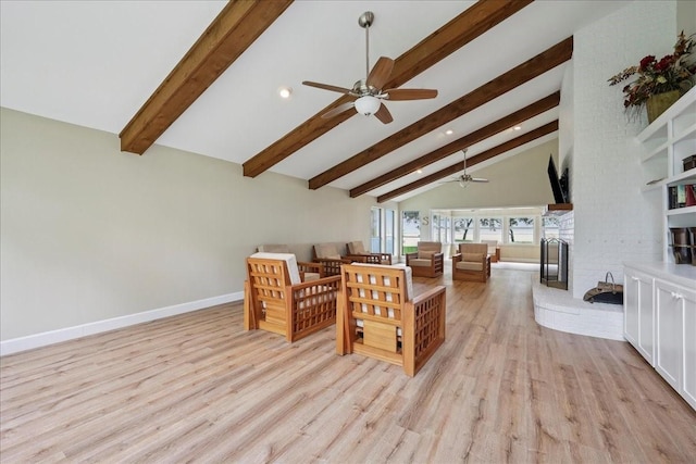 3533 Fm 563, Anahuac, TX 77514 - deck featuring ceiling fan and outdoor lounge area