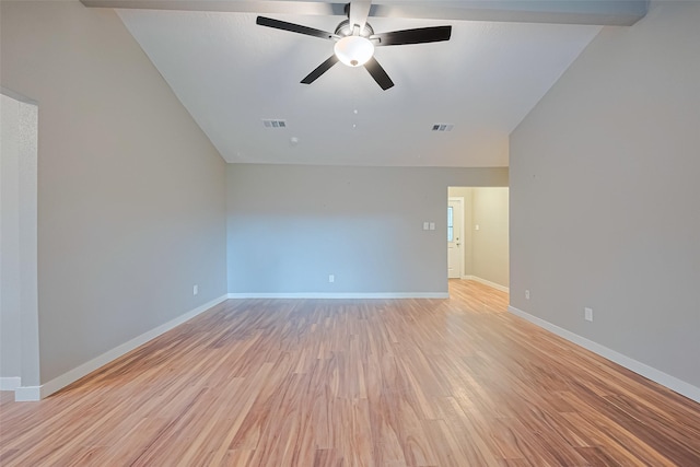 5130 Porter Ridge Dr, Houston, TX 77053 - spare room featuring ceiling fan and light wood-style floors
