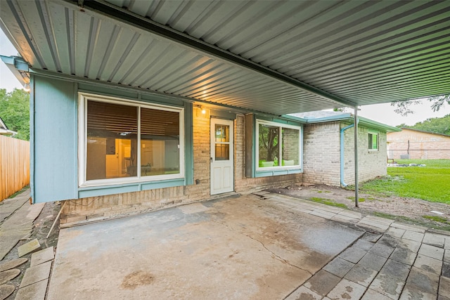 5130 Porter Ridge Dr, Houston, TX 77053 - property entrance with a patio area and brick siding