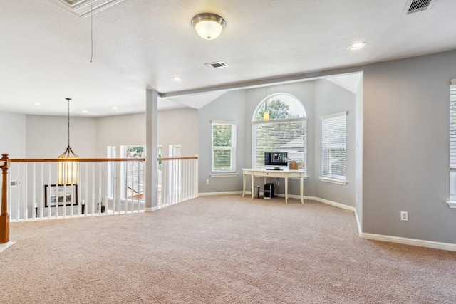 13518 Via Chianti Ln, Cypress, TX 77429 - carpeted office with attic access and recessed lighting