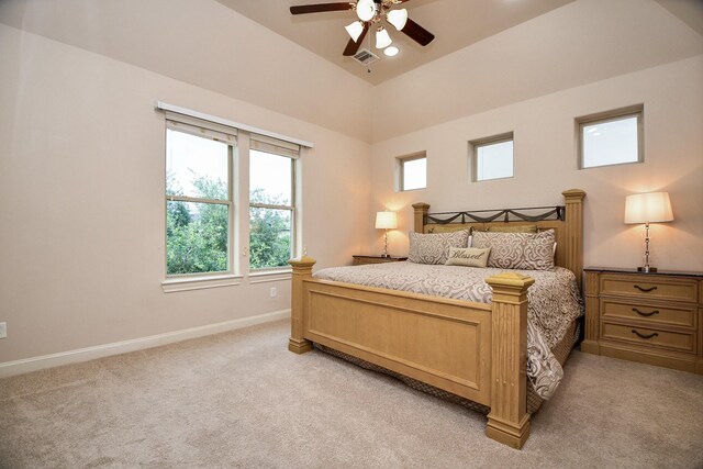 10924 Wrenwood Park, Houston, TX 77043 - bedroom with light colored carpet and a ceiling fan