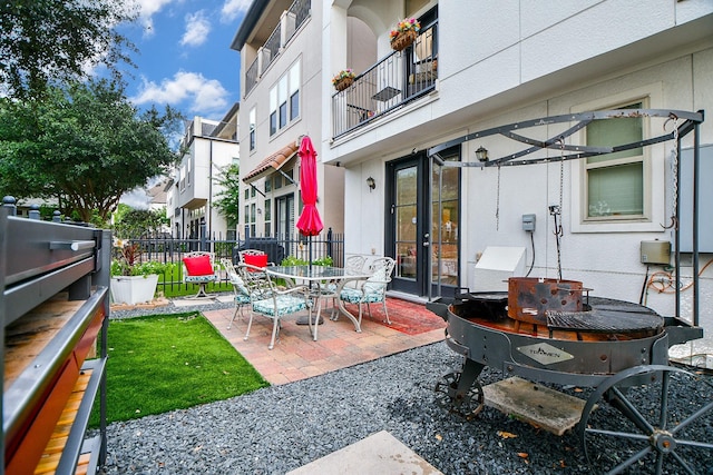 10924 Wrenwood Park, Houston, TX 77043 - view of patio with french doors
