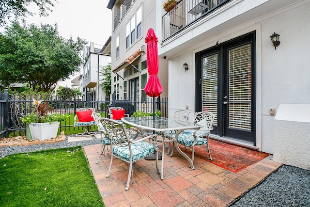 10924 Wrenwood Park, Houston, TX 77043 - view of patio with outdoor dining space