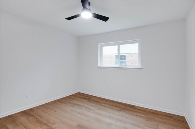 12706 Westleigh Dr, Houston, TX 77077 - empty room featuring a ceiling fan and light wood finished floors