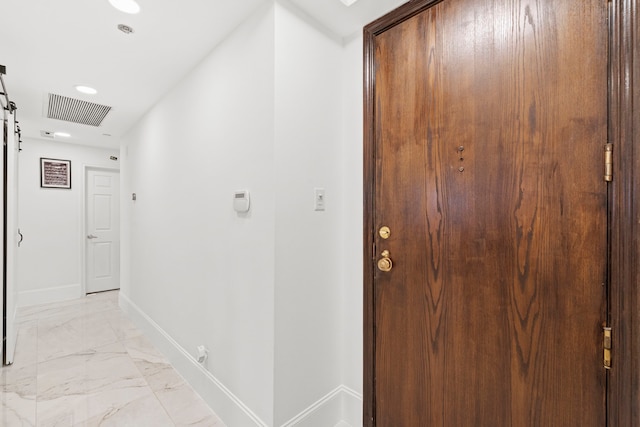 3350 Mccue Rd Unit 1901, Houston, TX 77056 - corridor featuring light marble finish flooring and recessed lighting