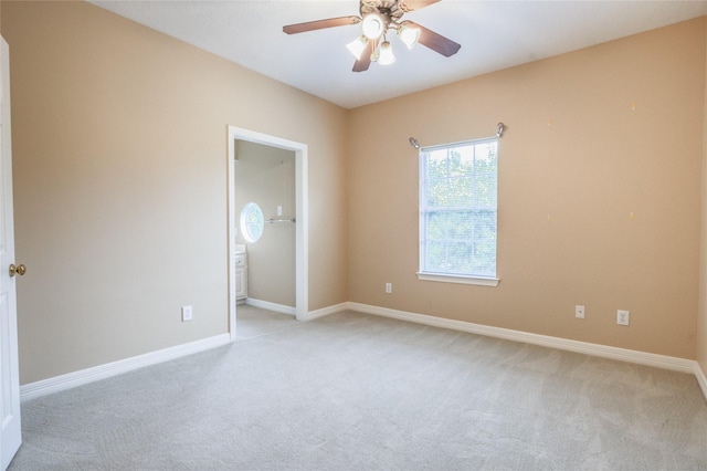 3718 W Pine Brook Way, Houston, TX 77059 - spare room with light colored carpet and a ceiling fan