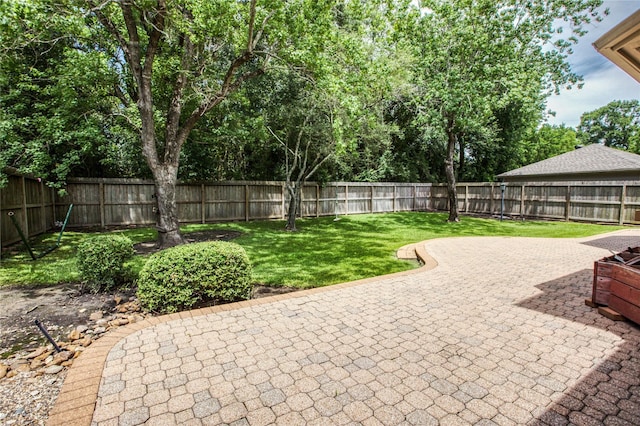 3718 W Pine Brook Way, Houston, TX 77059 - fenced backyard featuring a patio