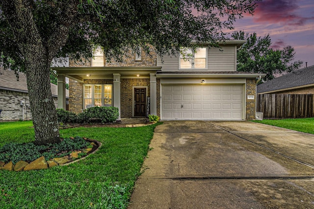 30110 Saw Oaks, Magnolia, TX 77355 - view of front of house with an attached garage, driveway, and brick siding