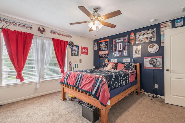 30110 Saw Oaks, Magnolia, TX 77355 - carpeted bedroom with baseboards and a ceiling fan