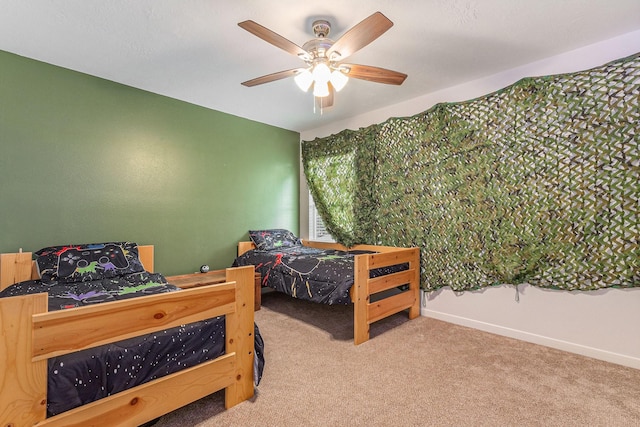 30110 Saw Oaks, Magnolia, TX 77355 - carpeted bedroom with ceiling fan and baseboards