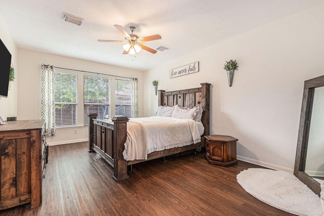 30110 Saw Oaks, Magnolia, TX 77355 - bedroom with dark wood-style flooring and ceiling fan