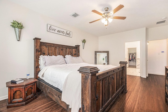 30110 Saw Oaks, Magnolia, TX 77355 - bedroom featuring dark wood finished floors and a ceiling fan