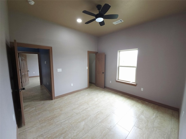 13326 Joliet St, Houston, TX 77015 - empty room featuring a ceiling fan and a smoke detector