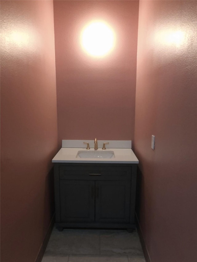 13326 Joliet St, Houston, TX 77015 - bathroom with vanity and tile patterned flooring