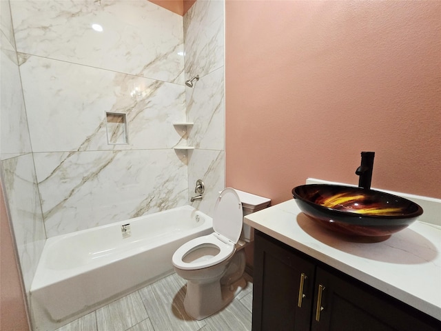 13326 Joliet St, Houston, TX 77015 - bathroom featuring shower / tub combination and vanity