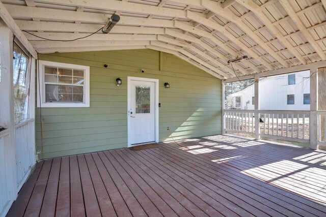 610 S Railroad Ave, Shepherd, TX 77371 - view of wooden deck