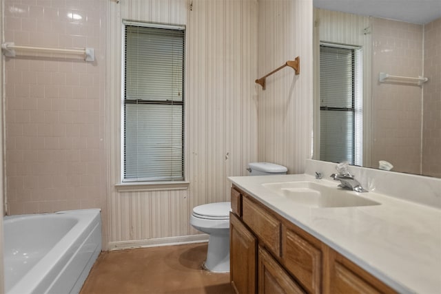 14202 Double Pine Dr, Houston, TX 77015 - bathroom featuring vanity and concrete flooring