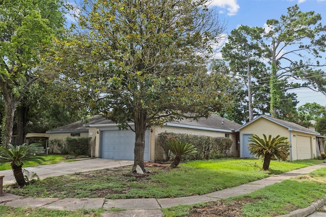 14202 Double Pine Dr, Houston, TX 77015 - view of front of house with a front yard and driveway