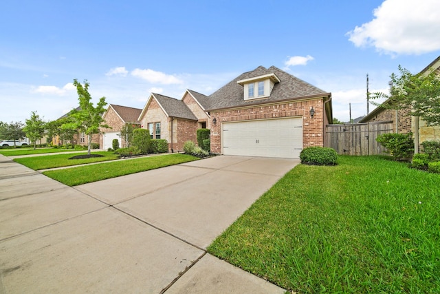 10519 Lantana Pass, Missouri City, TX 77459 - view of front of property featuring brick siding, concrete driveway, an attached garage, and a shingled roof