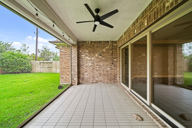 10519 Lantana Pass, Missouri City, TX 77459 - wooden deck with ceiling fan